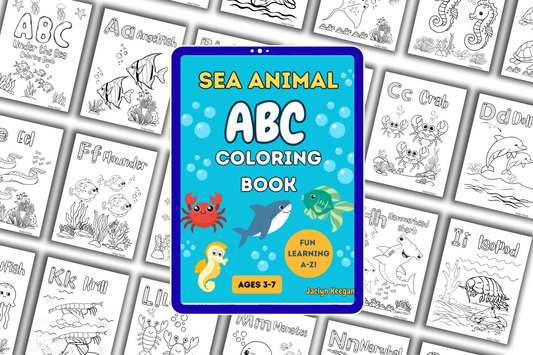 ABC Sea Animal Coloring Book
